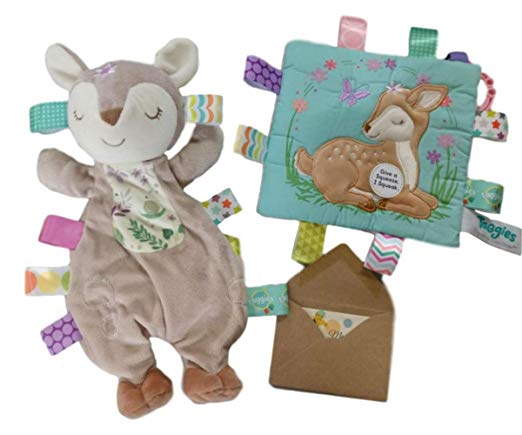 Soothing Sensory Toy Bundle Deer Toy and Crinkle with Gift Card-3 Items